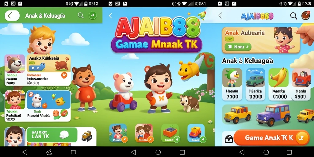 Antarmuka AJAIB88 yang menyenangkan untuk anak-anak.