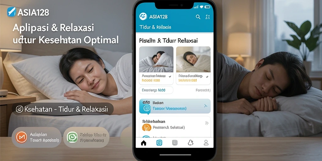 Tampilan antarmuka aplikasi ASIA128 dengan fitur relaksasi yang menarik.