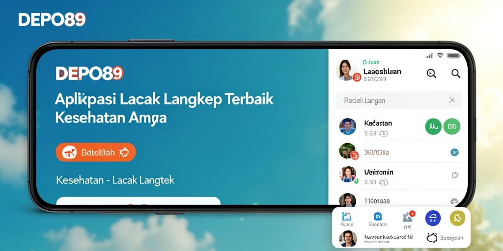 Antarmuka aplikasi DEPO89 yang menampilkan fitur Lacak Langkah dengan jelas.