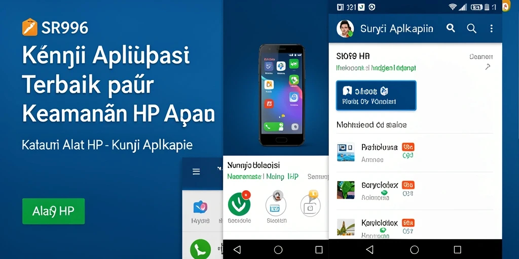 Gambaran antarmuka SR996 yang menampilkan fitur kunci aplikasi.